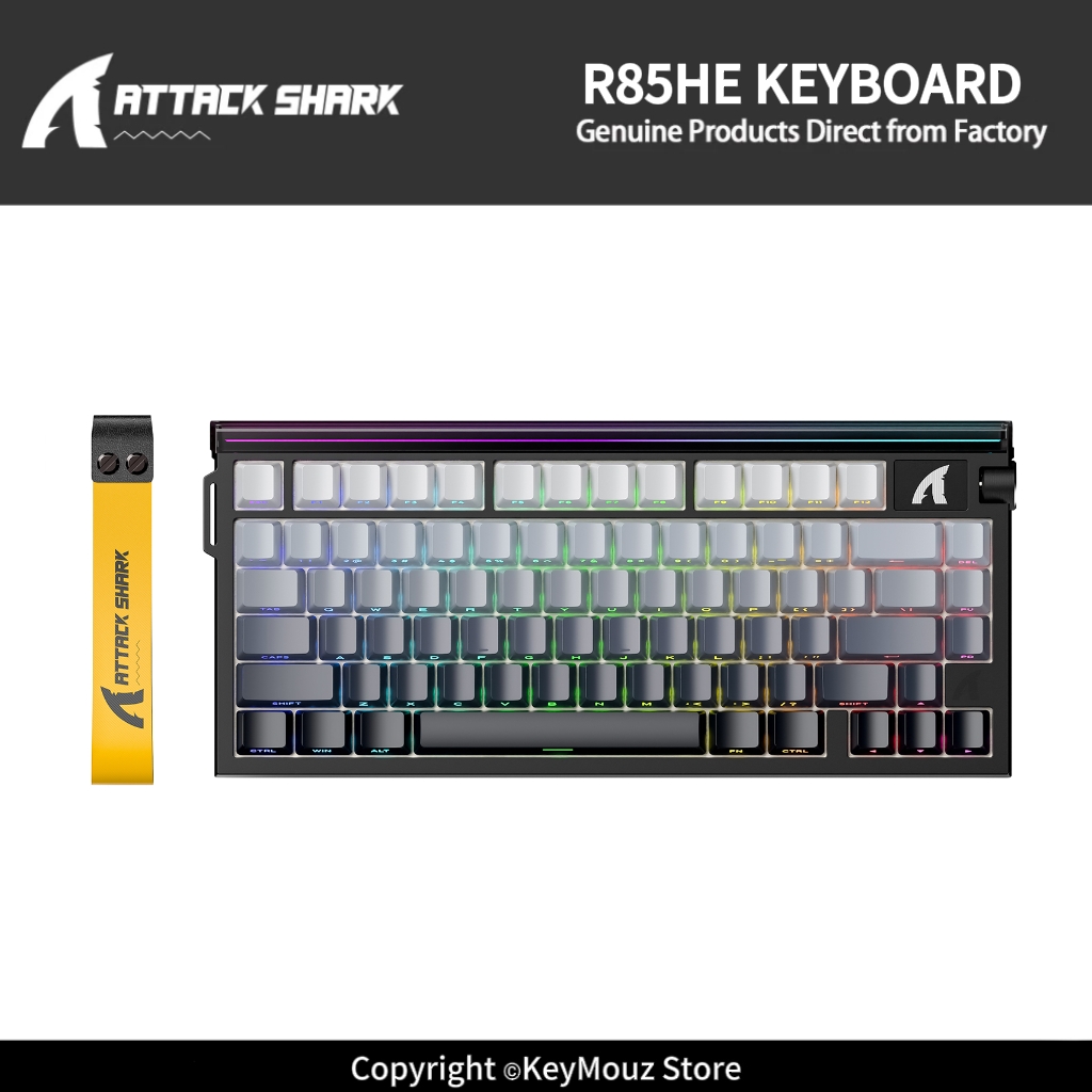 Hall Effect Magnetic Switch Keyboard - ATTACK SHARK R85HE Hybrid Axis Hot-Swap